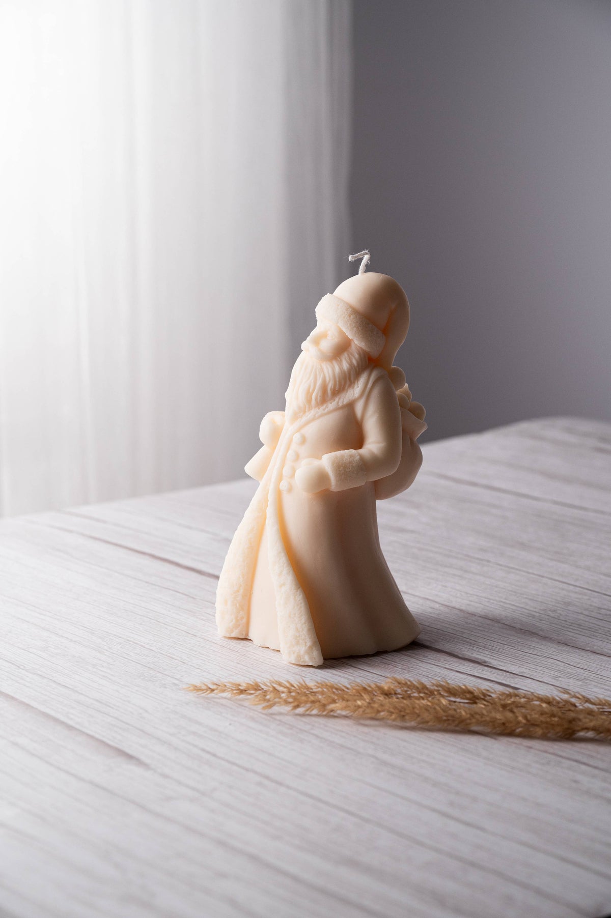Santa Claus Candle - Whimsical Design: Unscented