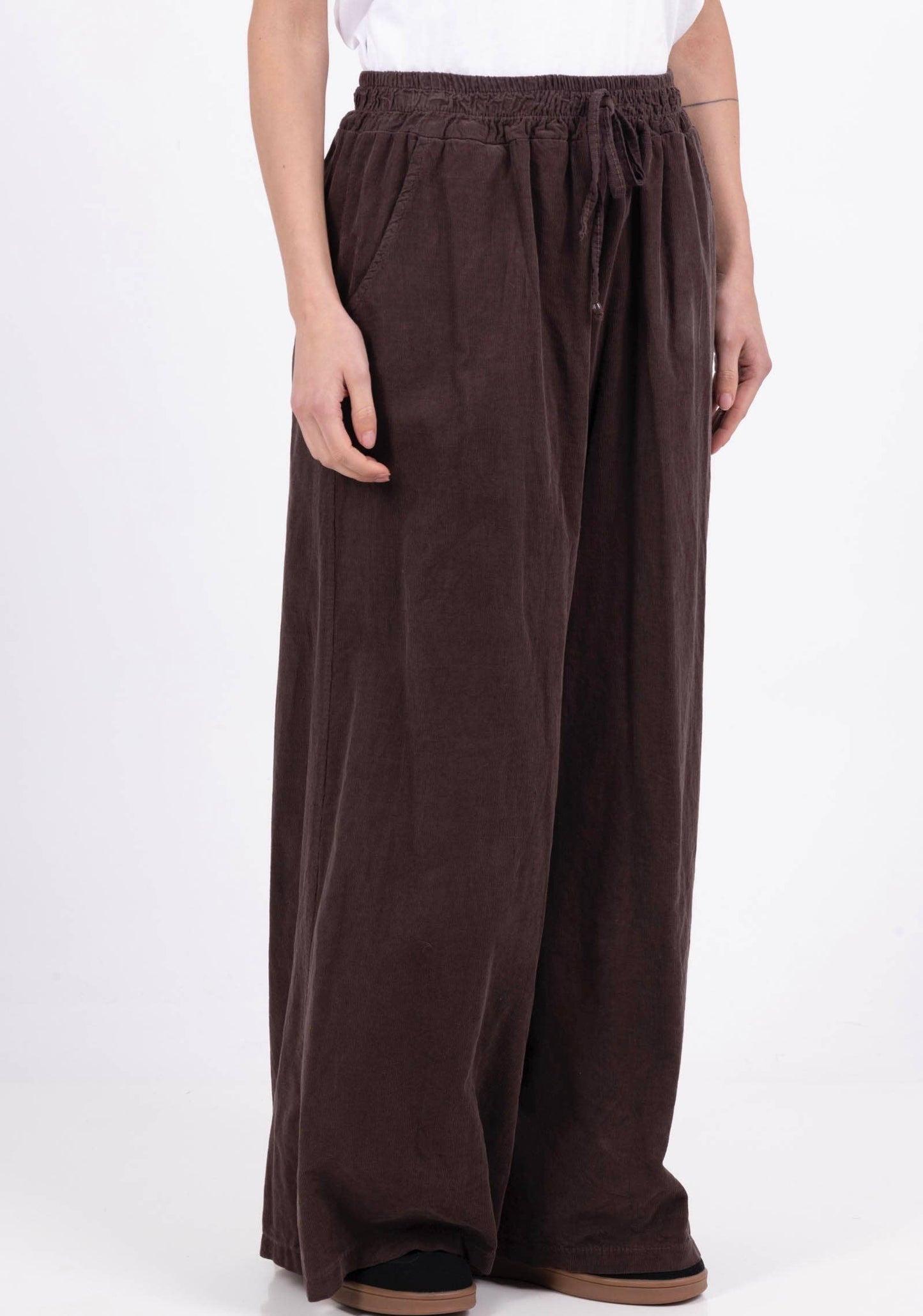 5299 PANT IN VELVET FALL WINTER CLOTHING : NAVY