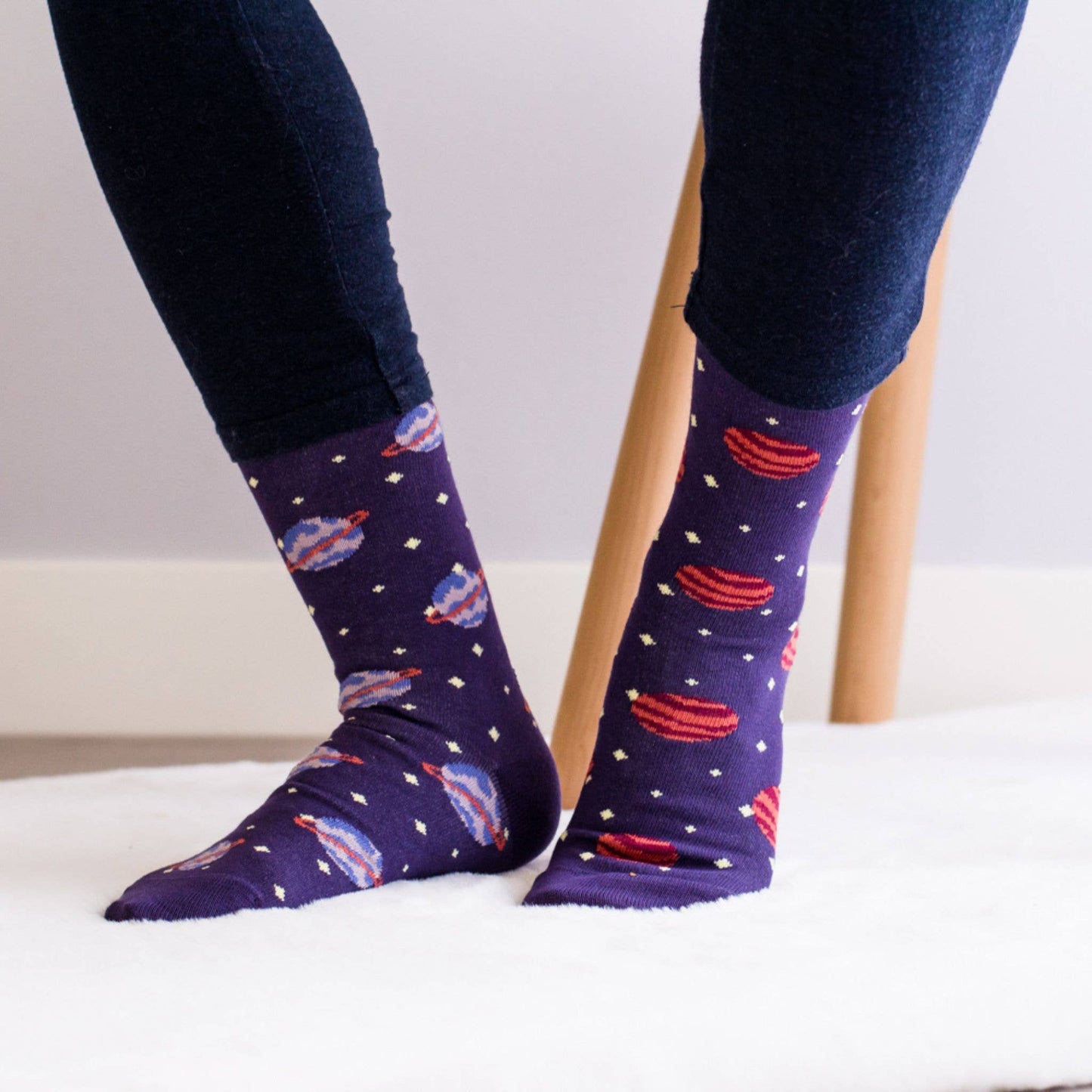 Women's Jupiter & Saturn Socks: Women’s 5 – 10