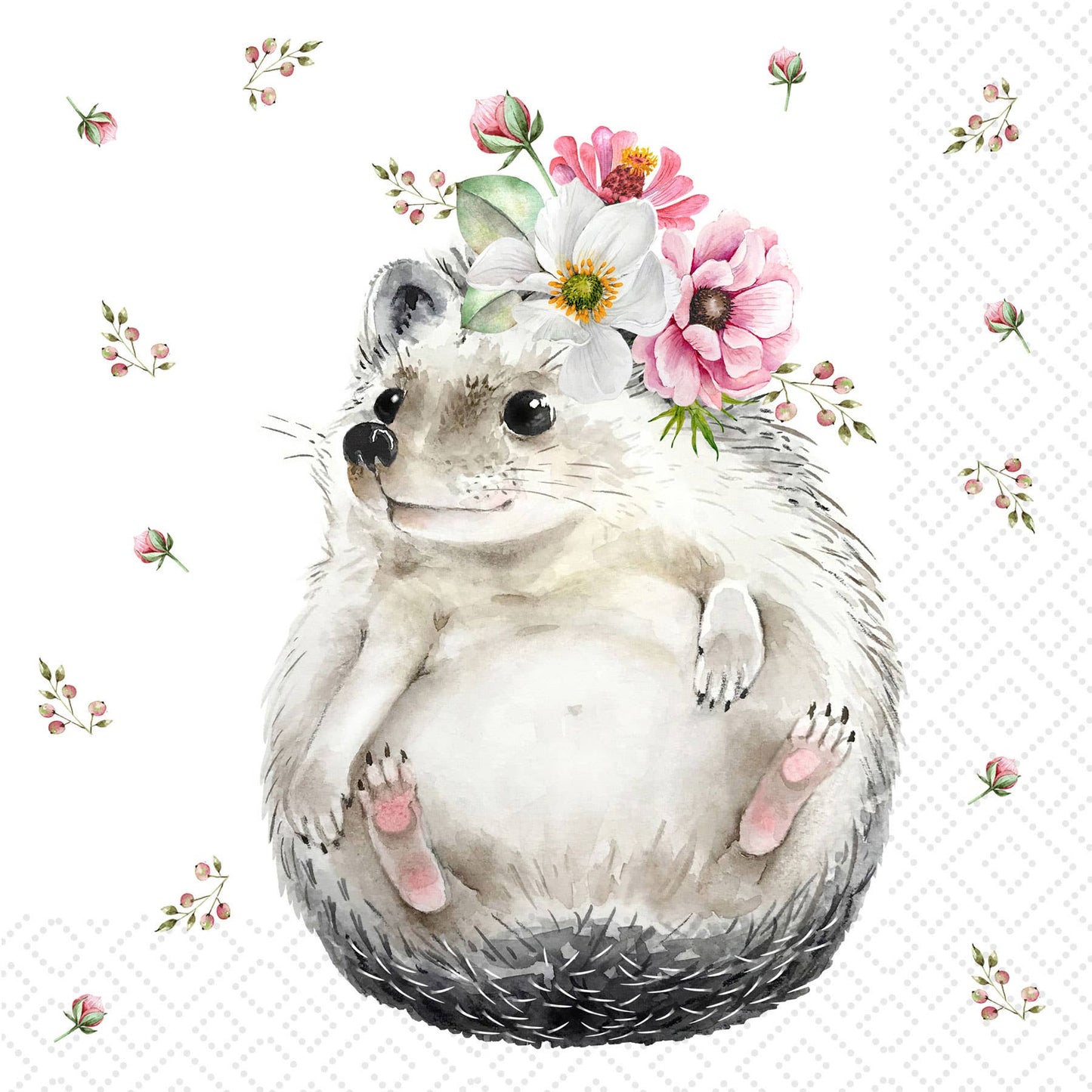 Sweet Hedgehog Luncheon Napkin