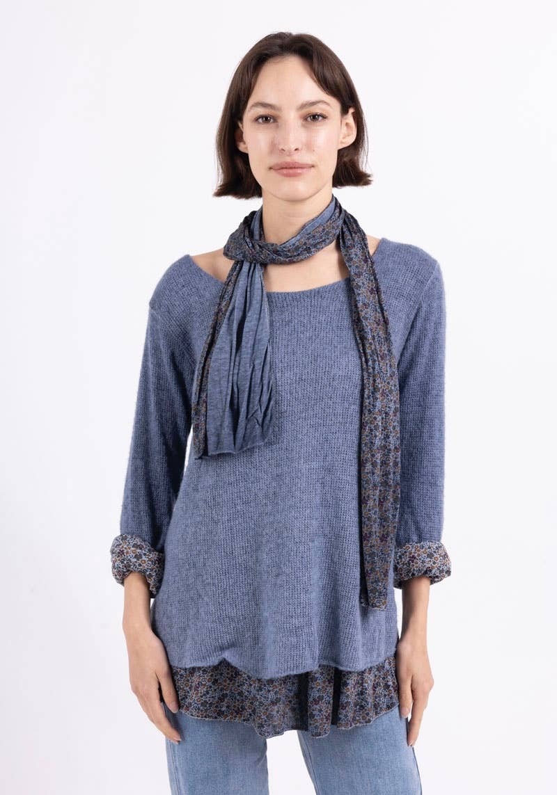 Tunic with scarf 1111 SPRING SUMMER CLOTHING: RUST