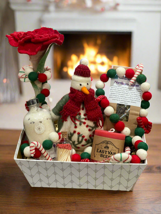 Deck the halls gift basket