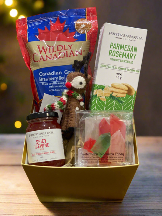 🇨🇦 Sweet and savoury gift basket - custom, pick your ornament