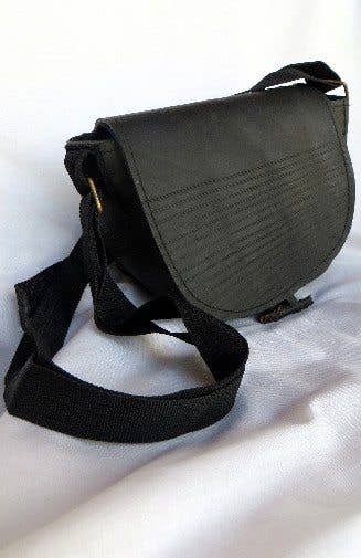 Recycled Rubber Crossbody Bag