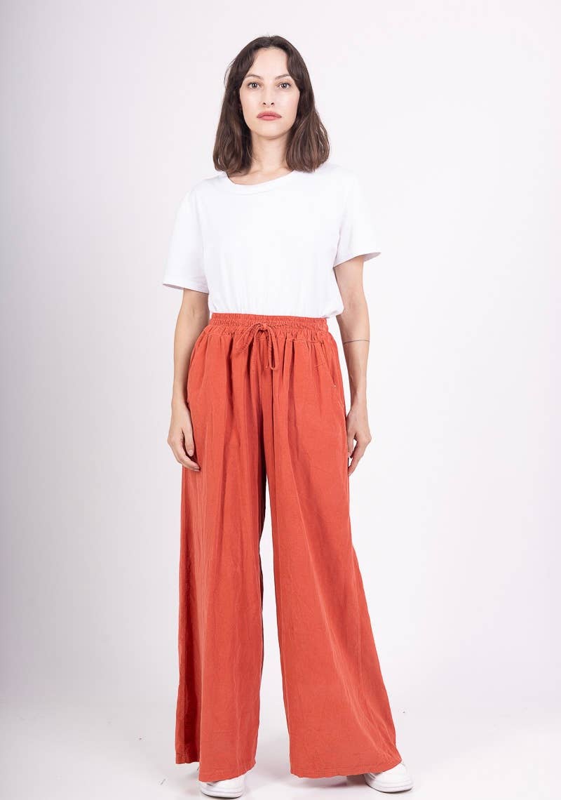 5299 PANT IN VELVET FALL WINTER CLOTHING : BLEU CANARD