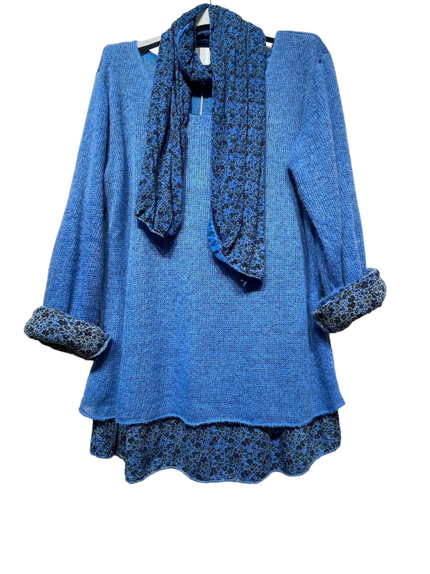 Tunic with scarf 1111 SPRING SUMMER CLOTHING: RUST