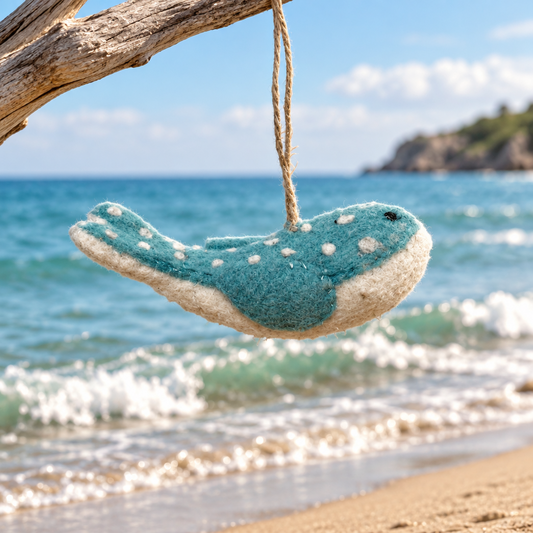 Blue White Spotted Whale 254