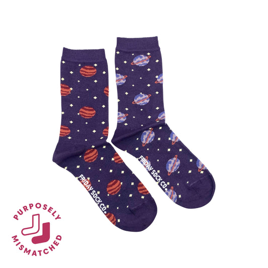 Women's Jupiter & Saturn Socks: Women’s 5 – 10
