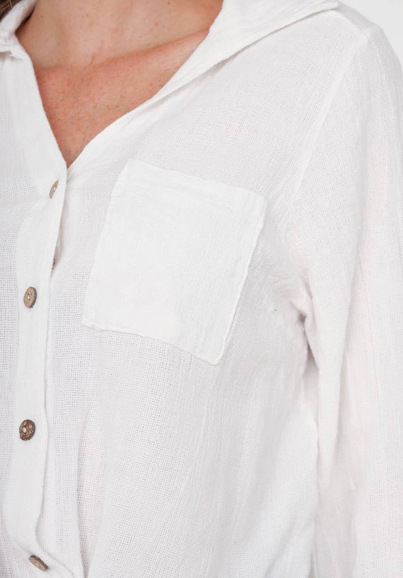 LINEN VEST 3025 MY VEST: WHITE