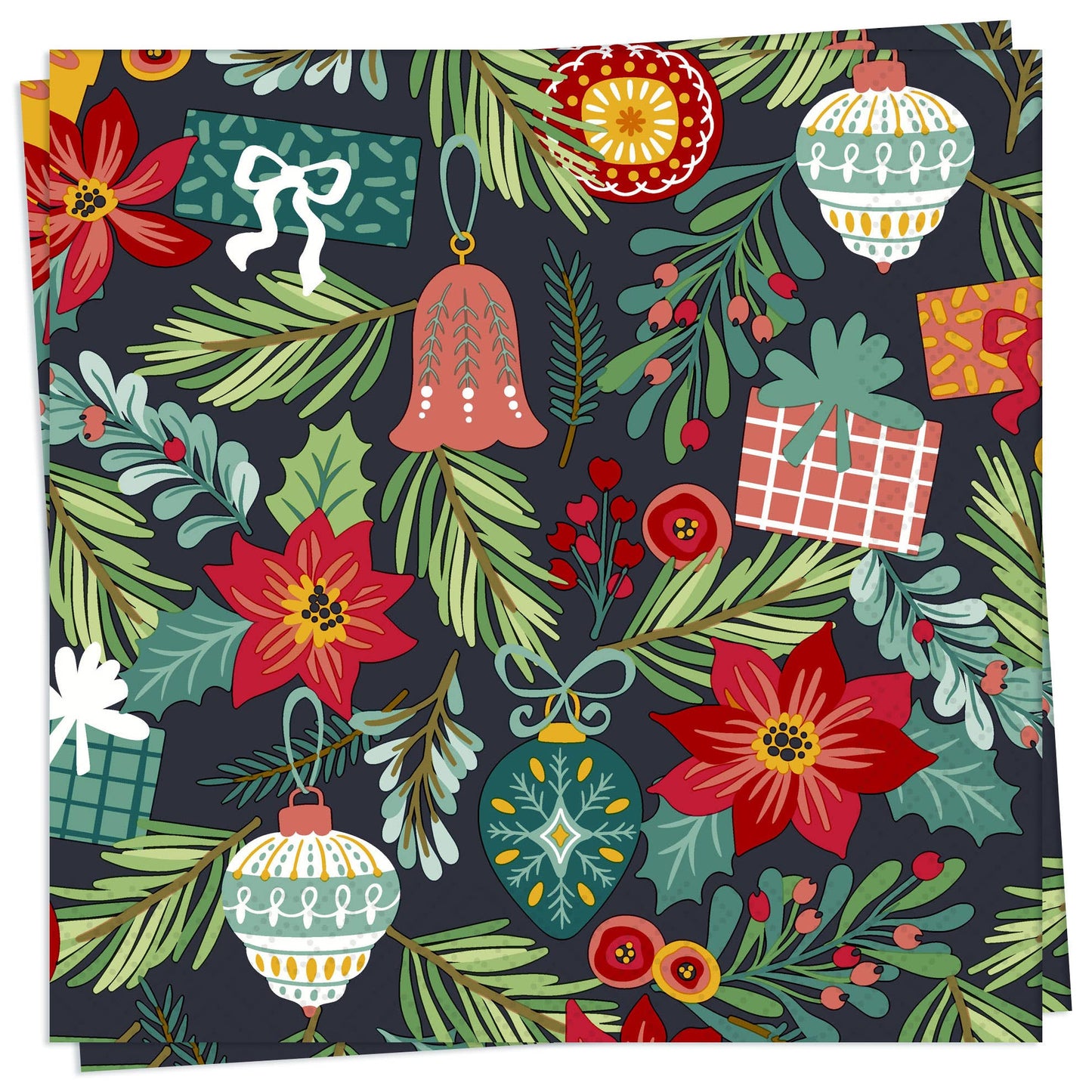 Flourish Xmas Tree - Luncheon Napkin