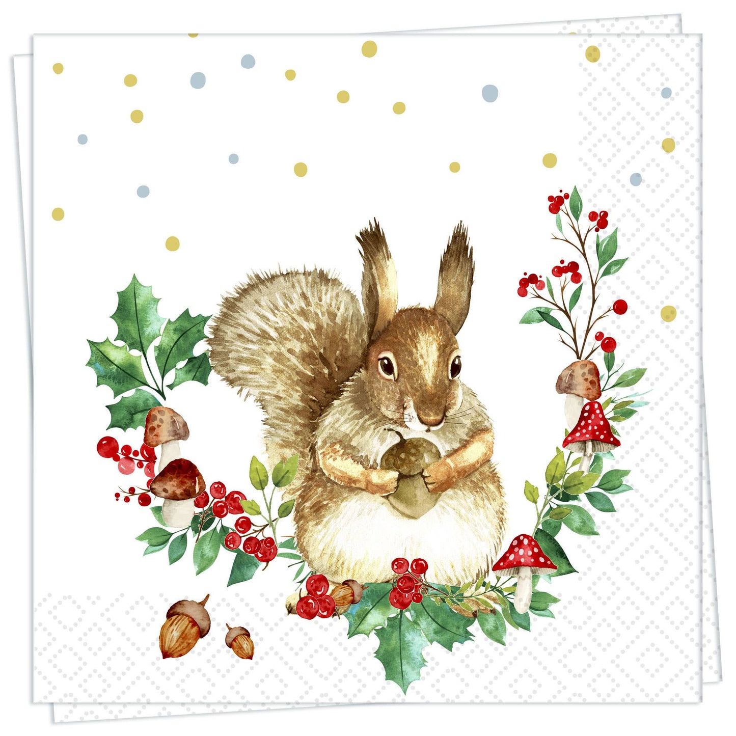Forest Squirrel - Luncheon Napkin