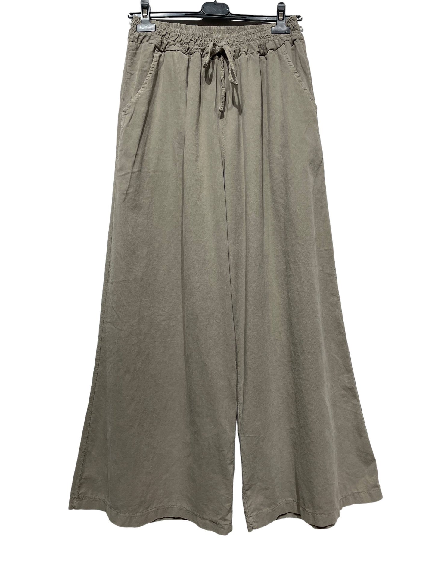 5299 PANT IN VELVET FALL WINTER CLOTHING : OLIVE