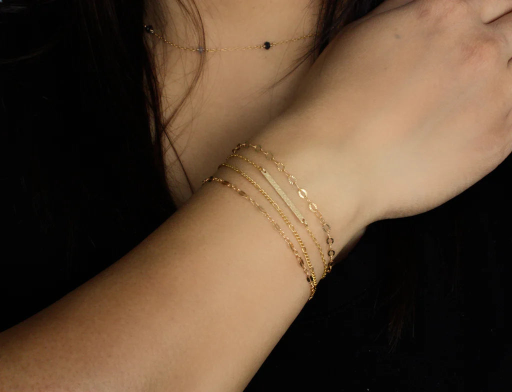 Gold Bar Bracelet Bar $45
