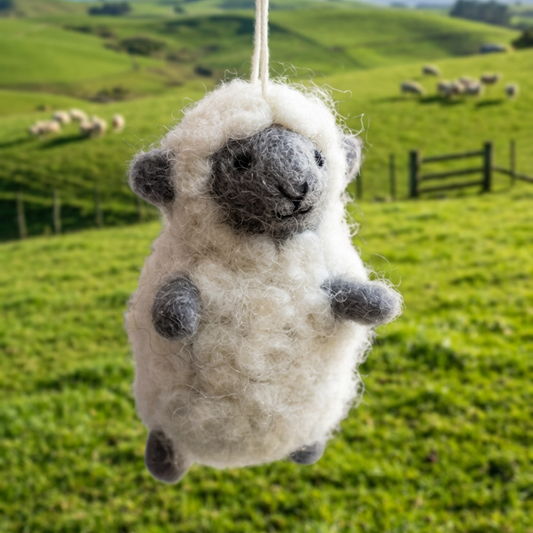 Mini White Sheep Ornament 257