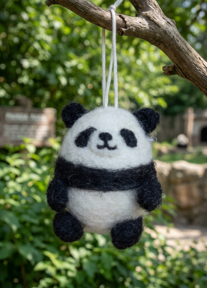 Mini Panda Bear Ornament 200