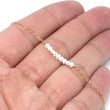 Gold Bracelet Gemstone Bar $40