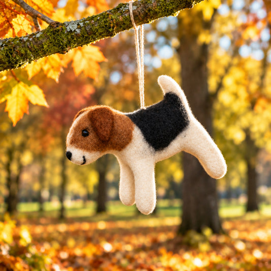 Wool Dog Ornament 214