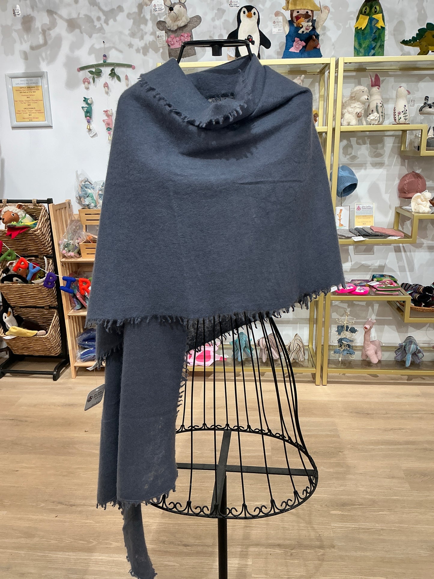 100% FELTED CASHMERE SCARF