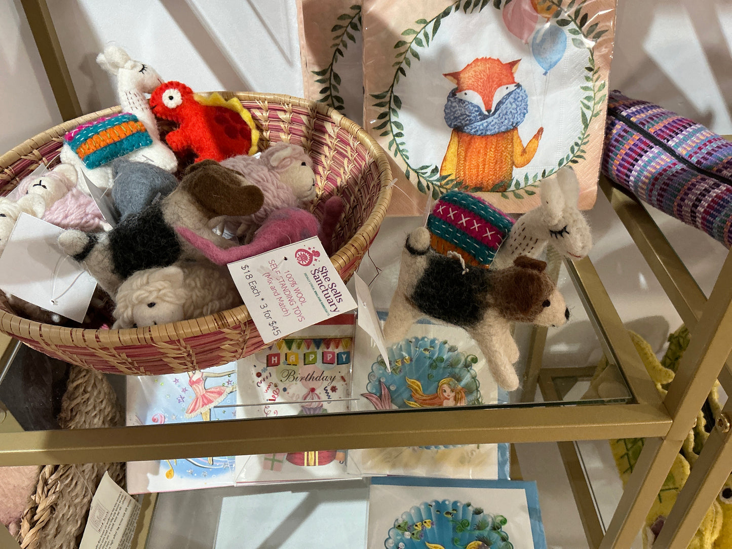 Self Standing Wool Toy