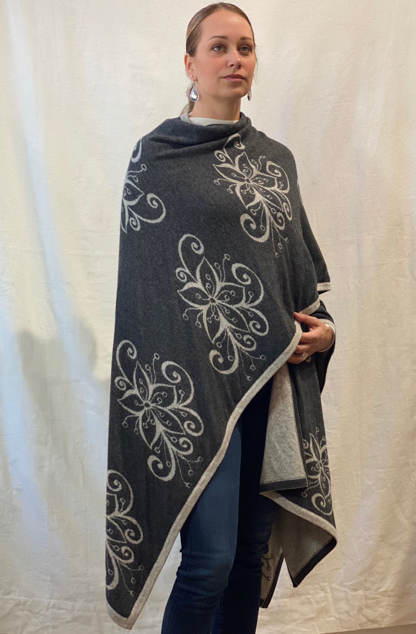 Thick and Plush Pure Cashmere Reversable Wrap