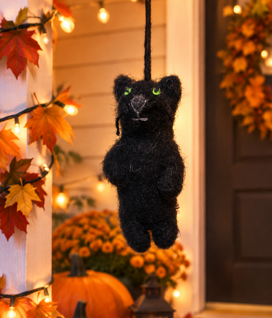 Mini Black Cat Ornament  210