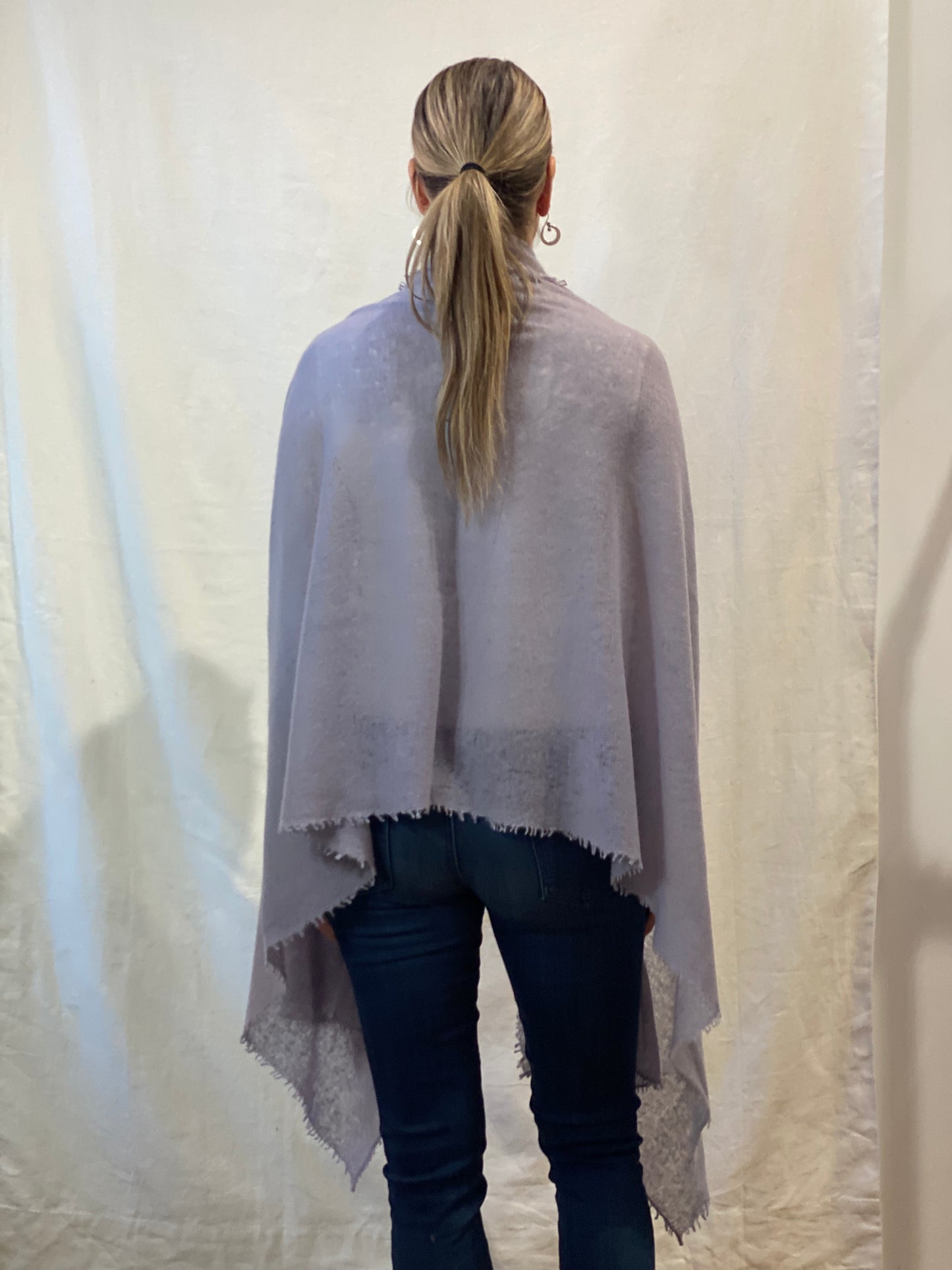 Pure Cashmere Lavender Felted Scarf