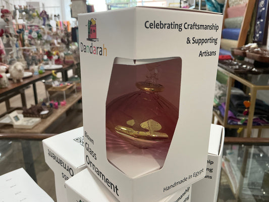Blown glass ornament