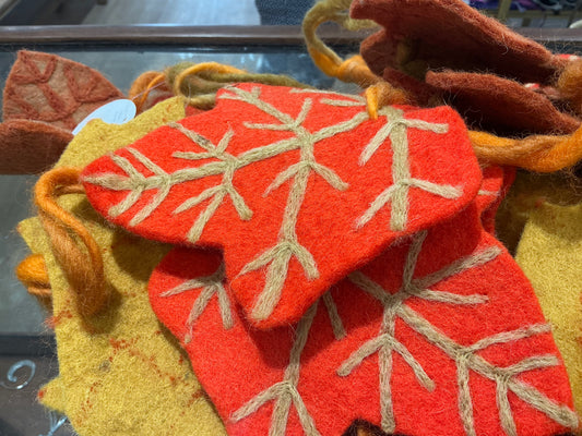 Felt fall garland