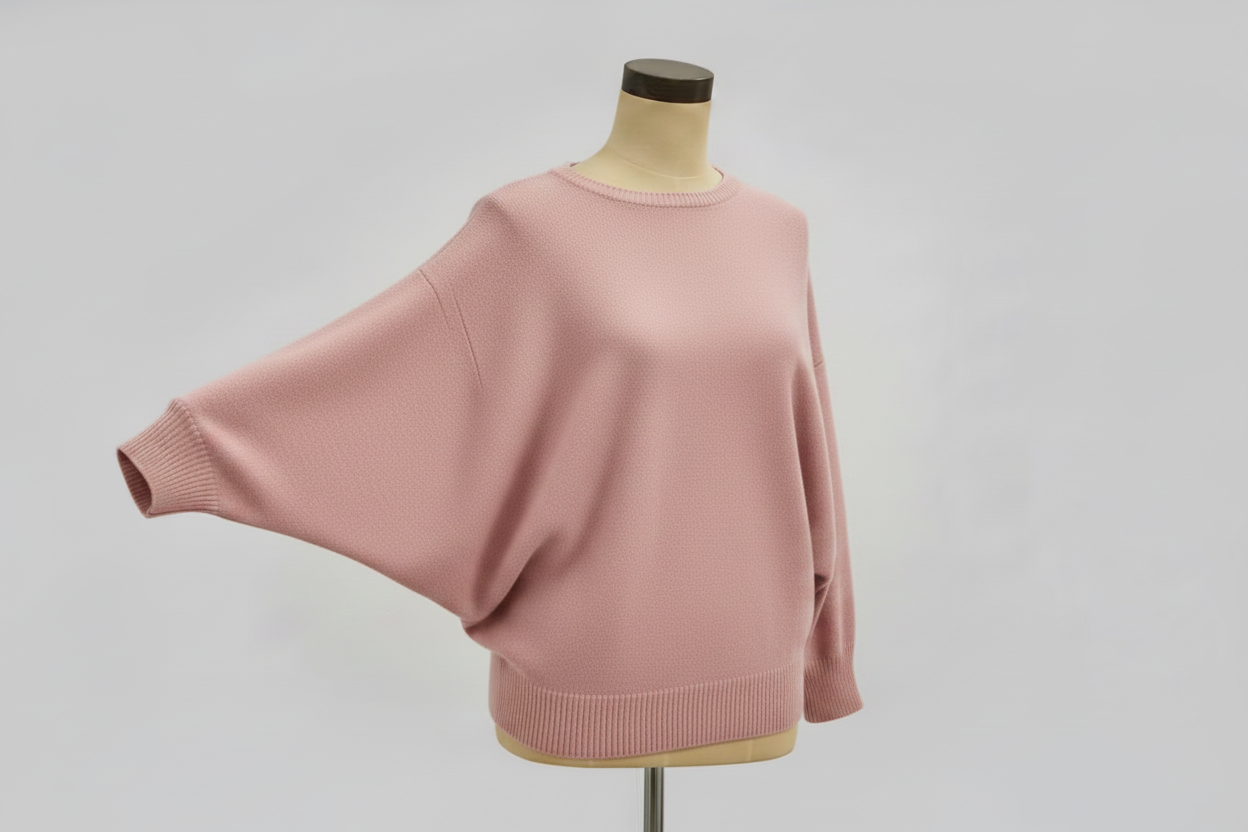 100% Pure Cashmere Butterfly Sweater Rose