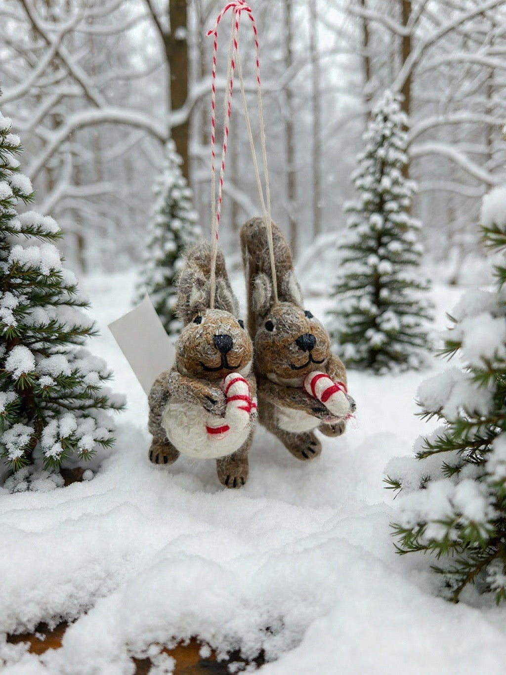Holiday Squirrel Ornament