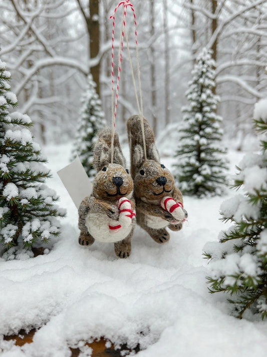 Holiday Squirrel Ornament