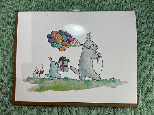 Totoro blank  watercolour card