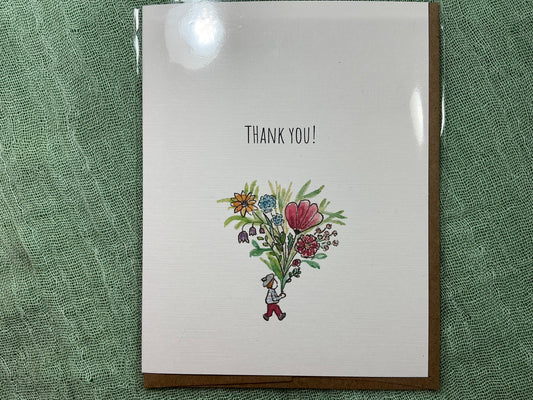 Thank you watercolour card