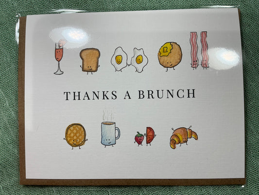 Thanks a brunch watercolour card