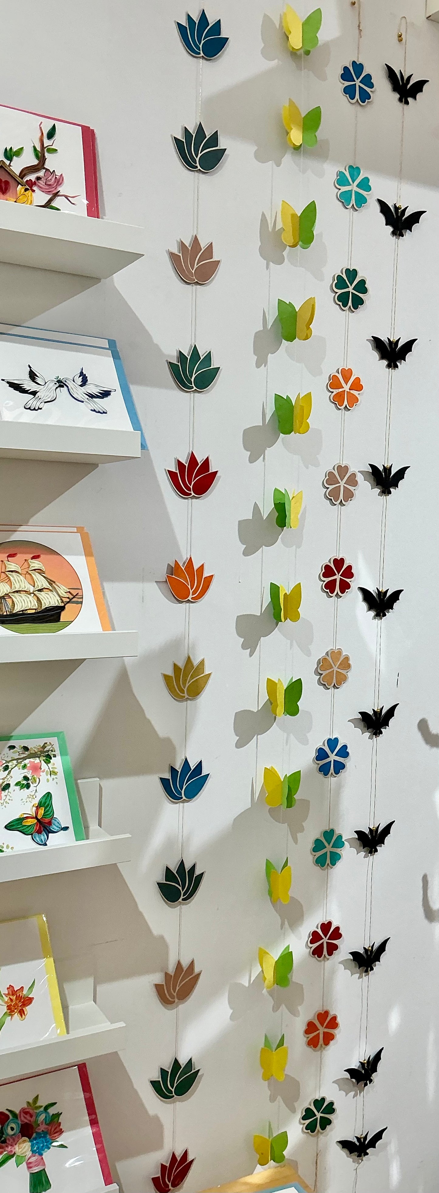 Black Bat Paper Garland