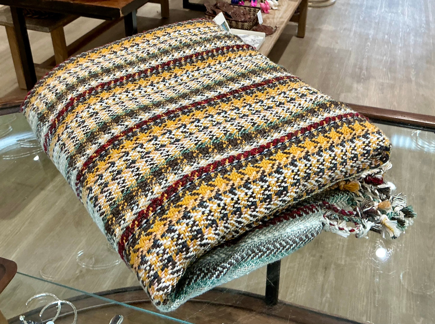 Silk, Viscose and Banana Fibre Blanket (GOLD)