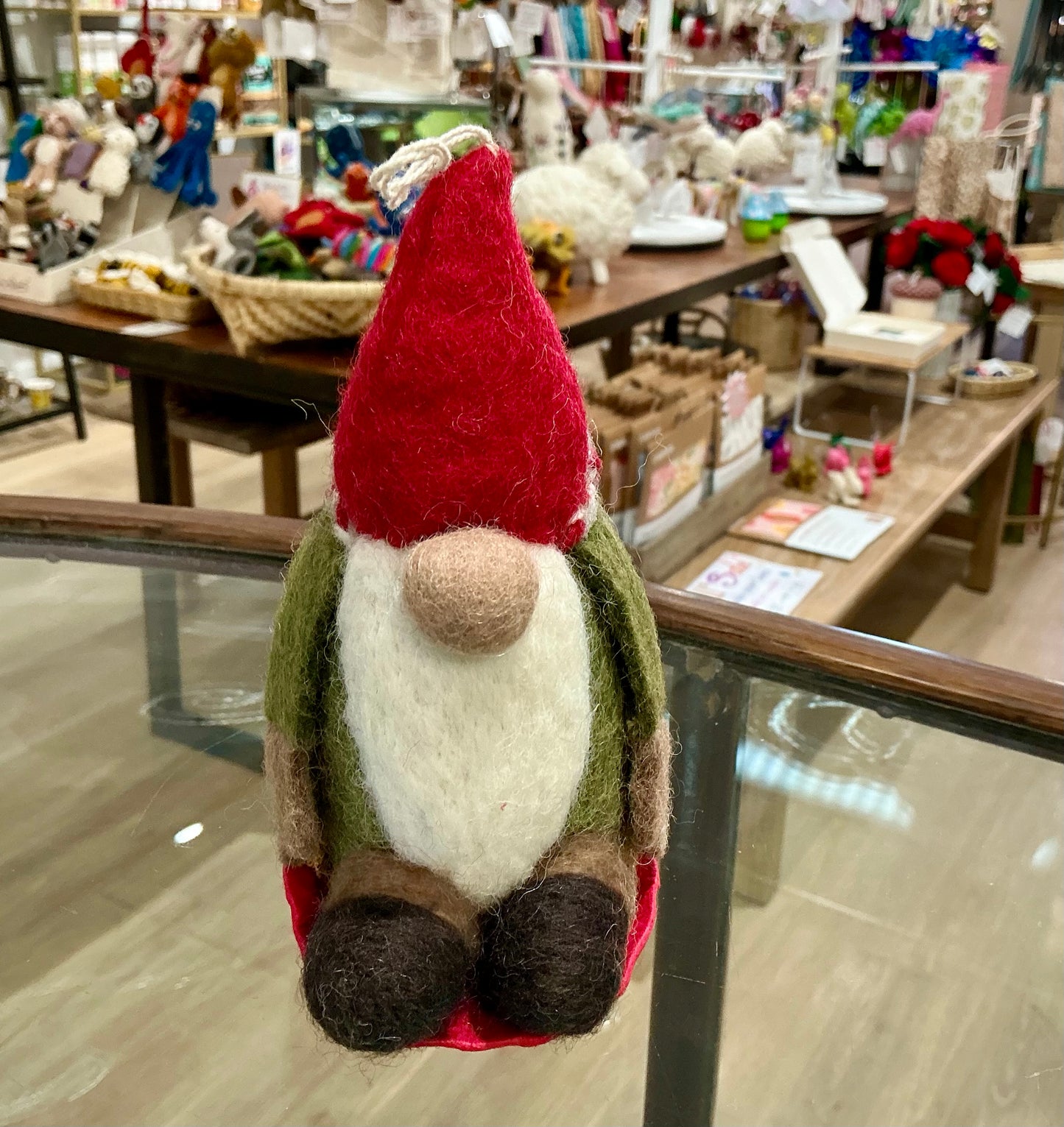 Sledding Gnome Ornament