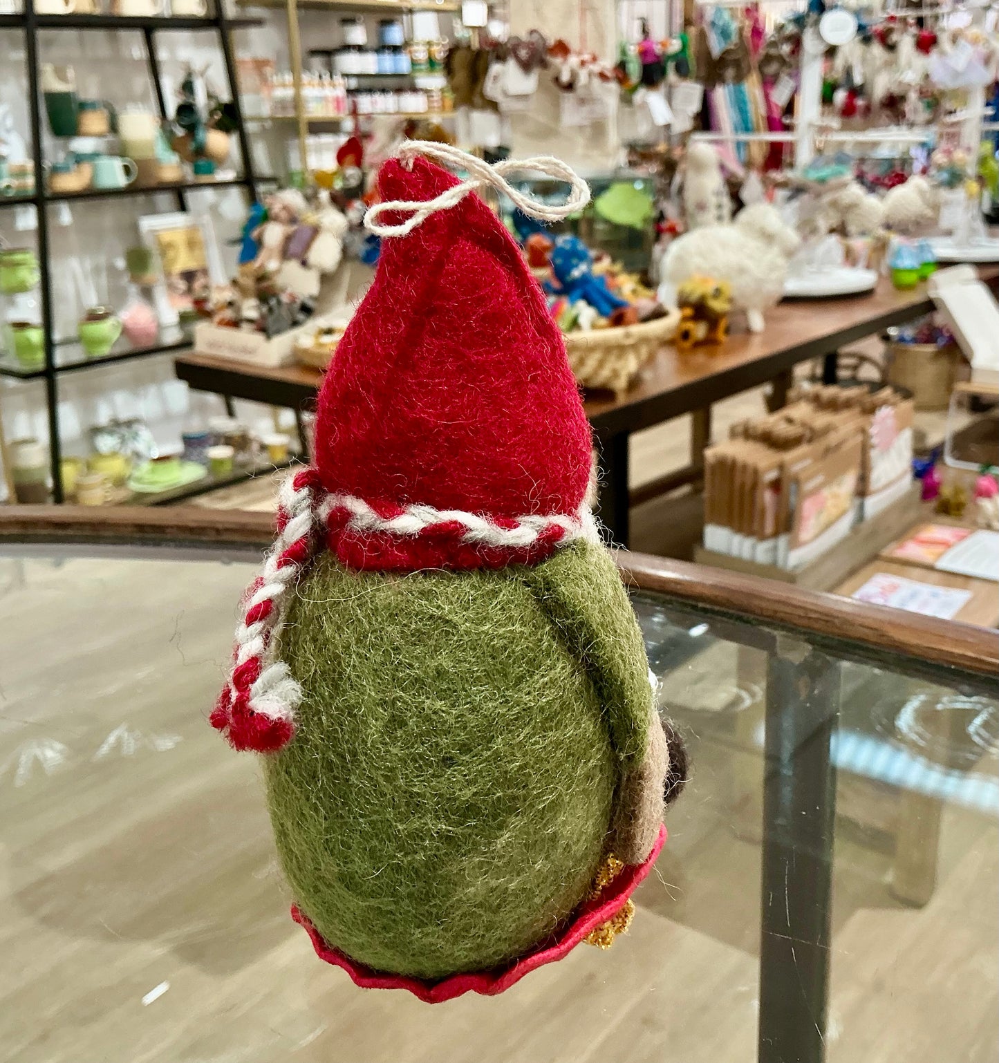 Sledding Gnome Ornament
