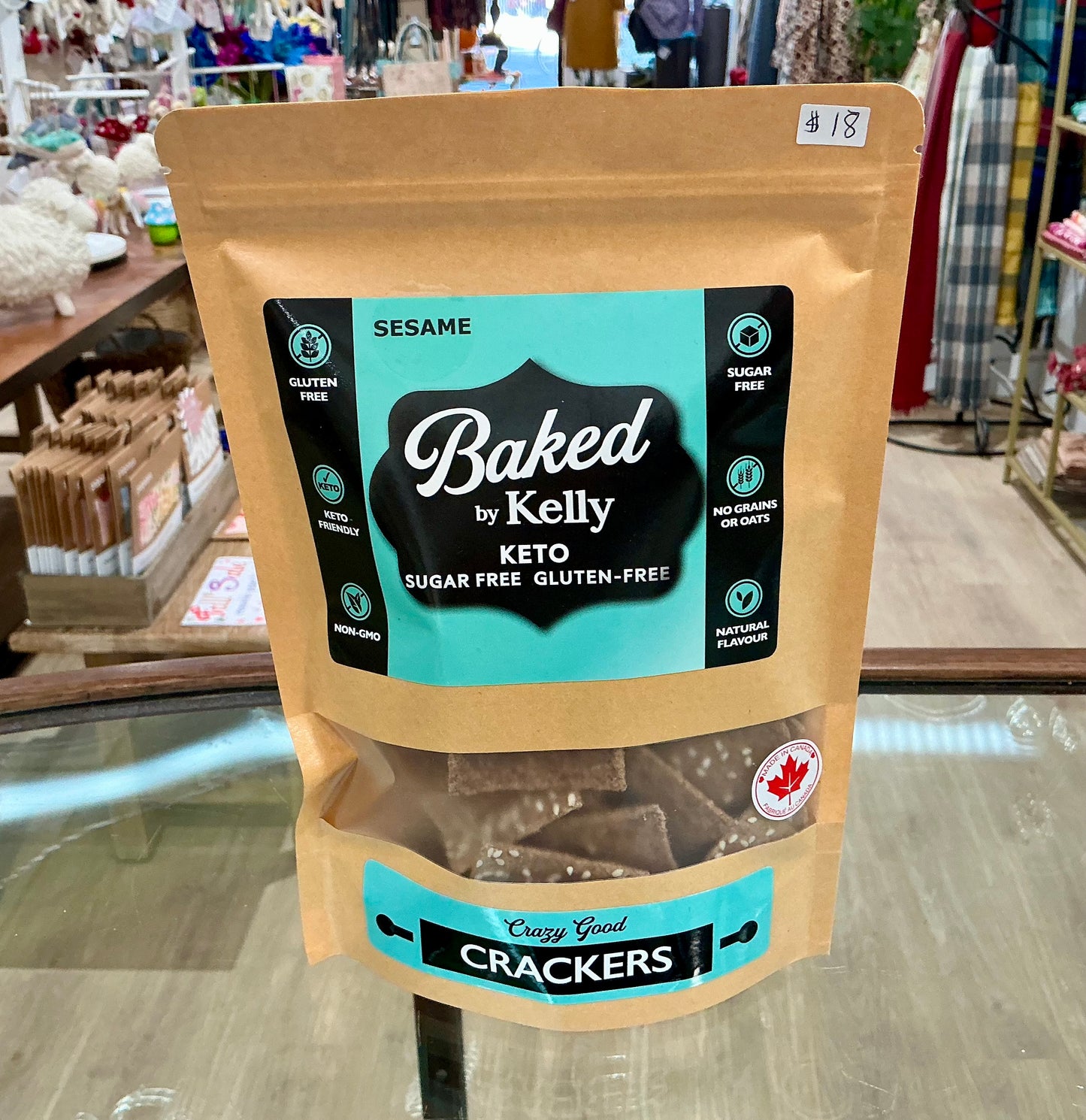 Keto Crazy Good Sesame Crackers