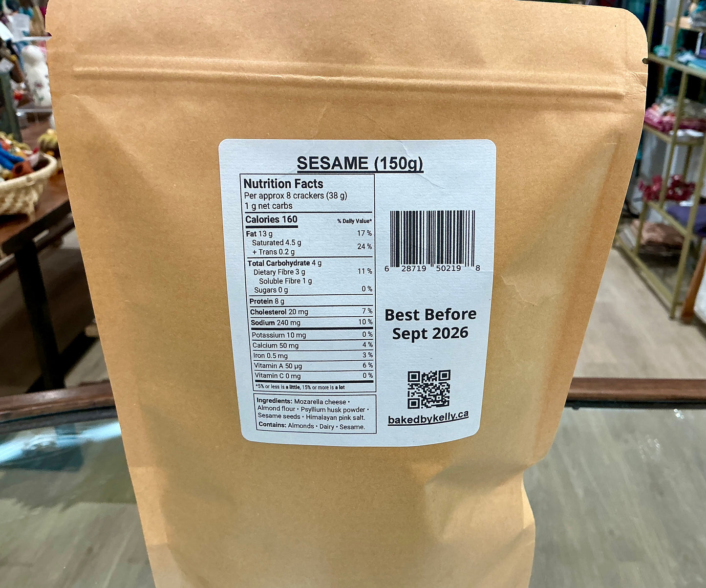 Keto Crazy Good Sesame Crackers