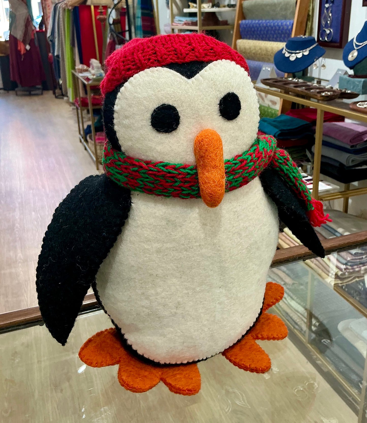 Single Large Wool Penguin Doll