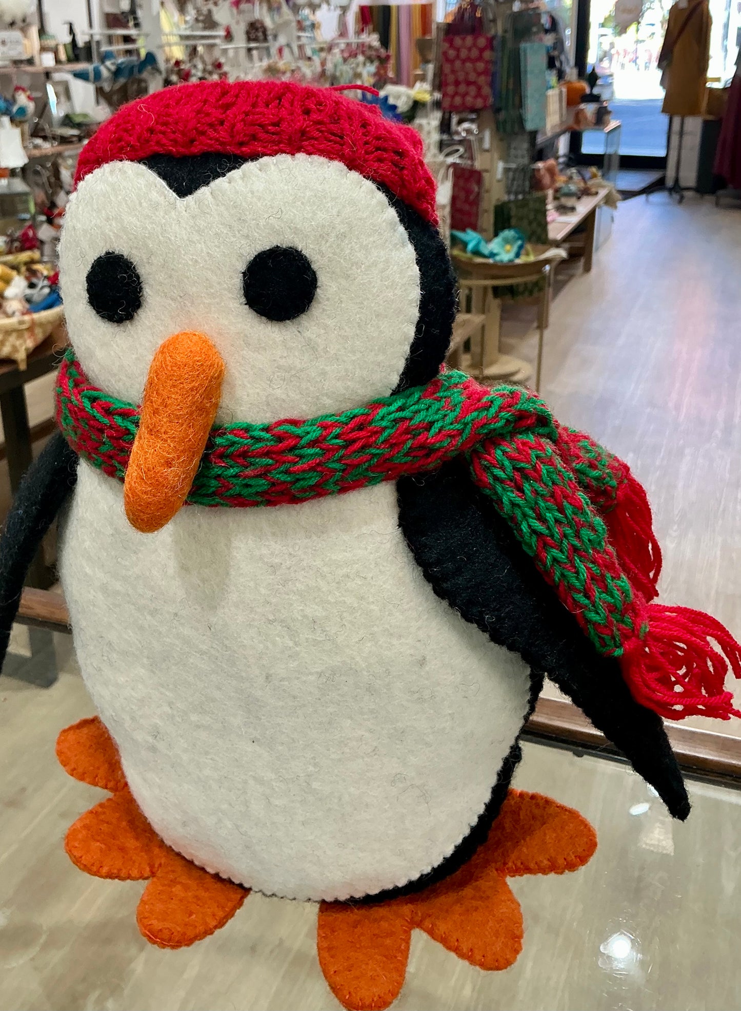 Single Large Wool Penguin Doll