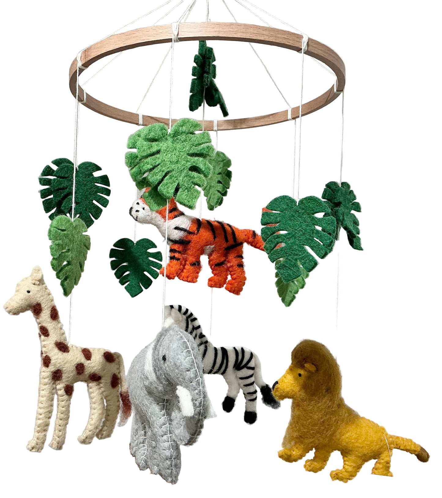 NEW! Bamboo Jungle Animal Mobile