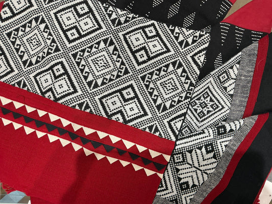 Black and white cushion covers