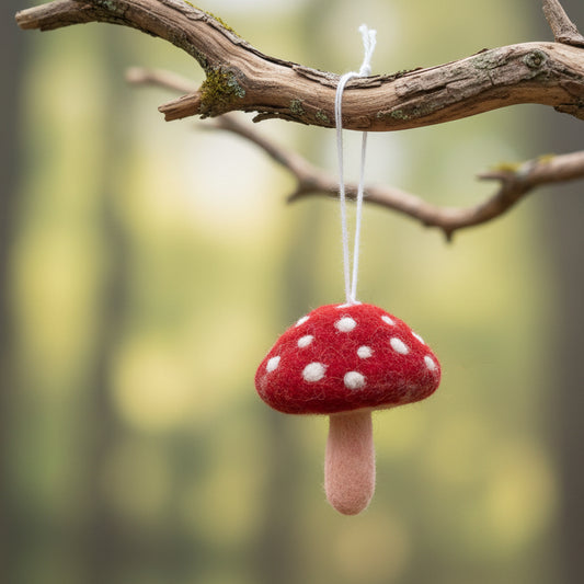 Large Felt Mushroom Ornament