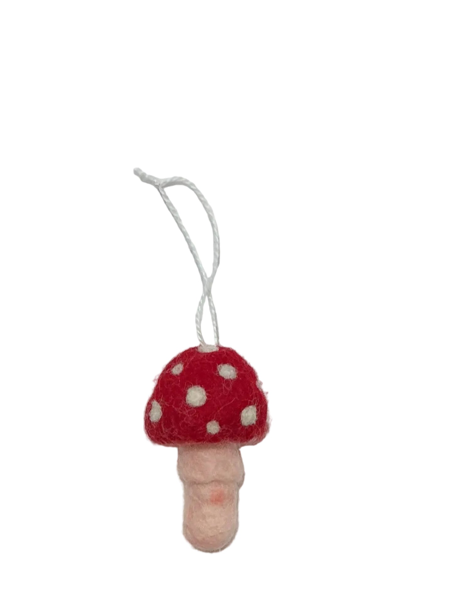 Small Felt Mushroom Ornament