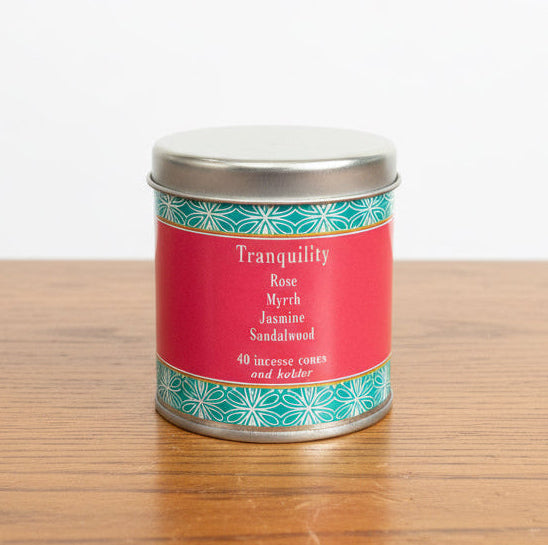 Tranquility 40 Cone Incense (Rose, Myrrh, Jasmine, Sandalwood)