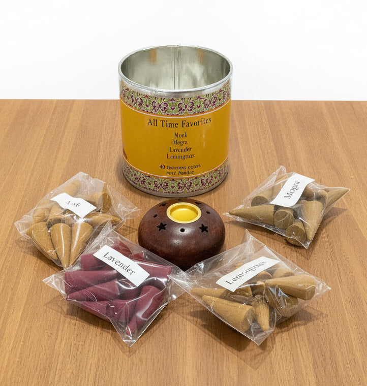 40 Cone Incense (All time Fav) Musk, Mogra, Lavender, Lemongrass