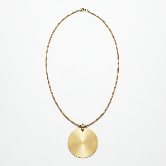 Brass Circle Necklace BB14