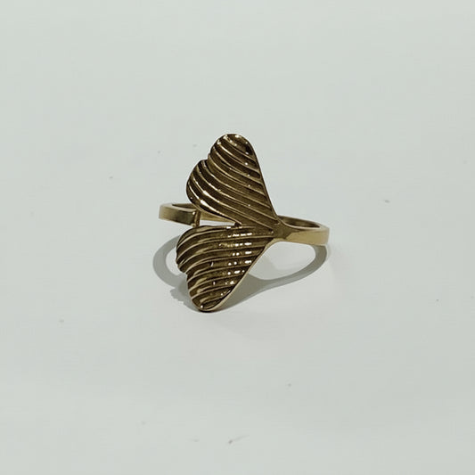 Brass Leaf Ring